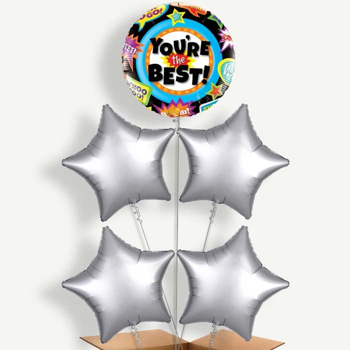 You're the Best Helium Balloon Cluster  | Party Save Smile