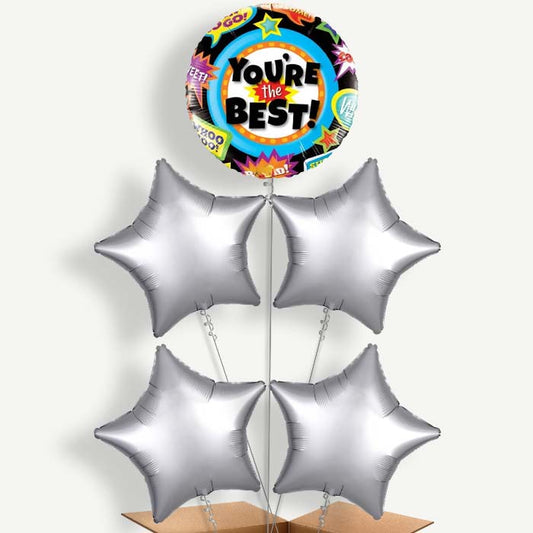 You're the Best Helium Balloon Cluster  | Party Save Smile