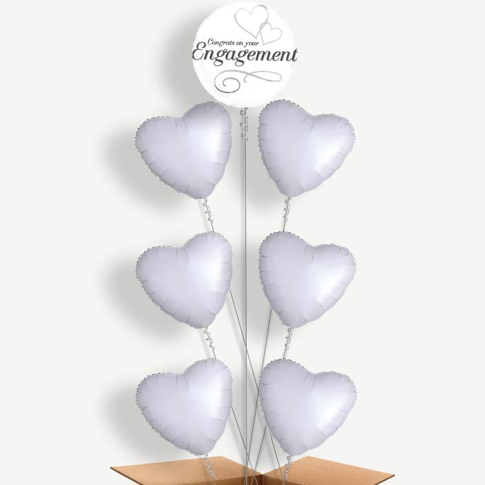 Congratulations Engagement Helium Balloon Arrangement | Party Save Smile