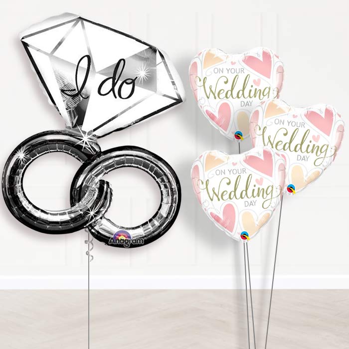 Balloon Bouquet Wedding - I Do Ring - Themed Bouquet | Party Save Smile