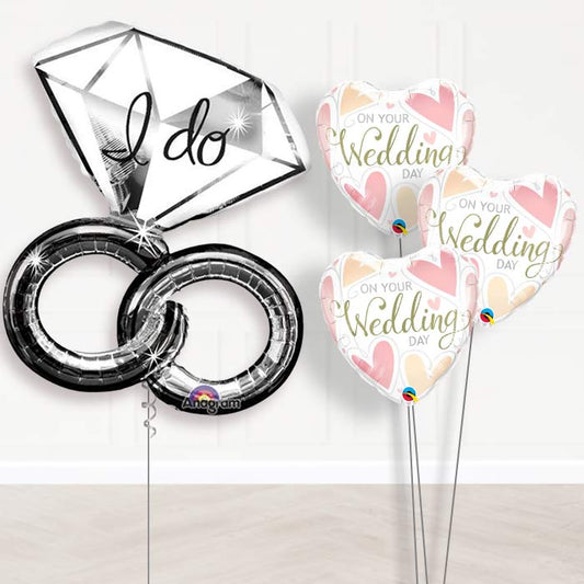 Balloon Bouquet Wedding - I Do Ring - Themed Bouquet | Party Save Smile