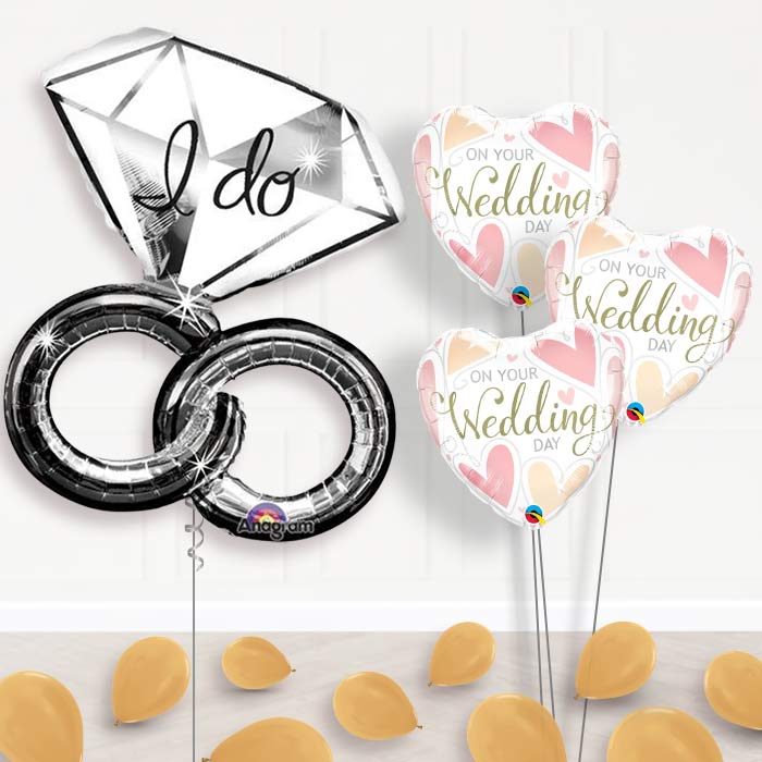 Balloon Bouquet Wedding - I Do Ring - Themed Bouquet and Latex | Party Save Smile