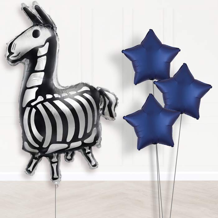 Fortnite Llama Inflated Helium Balloons Delivered - Plain Bouquet | Party Save Smile