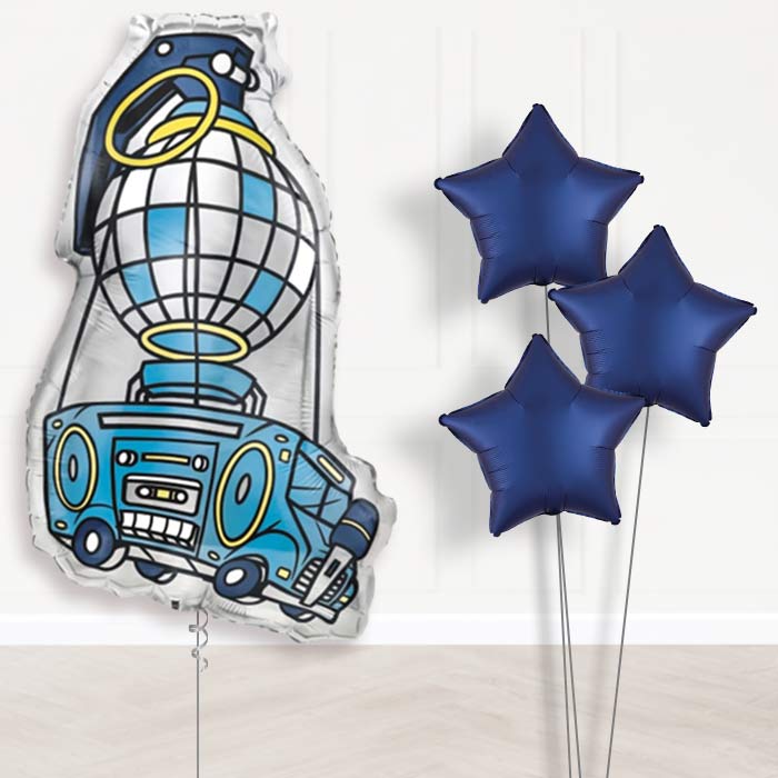 Fortnite Battle Inflated Helium Balloons Delivered - Plain Bouquet | Party Save Smile