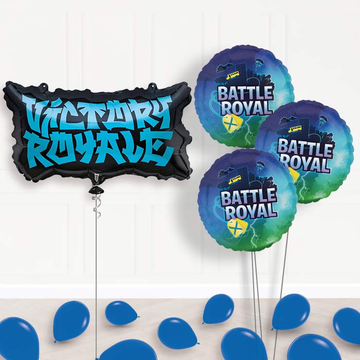 Fortnite Balloon Bouquet Delivered Inflated - Themed Bouquet and Latex | Party Save Smile