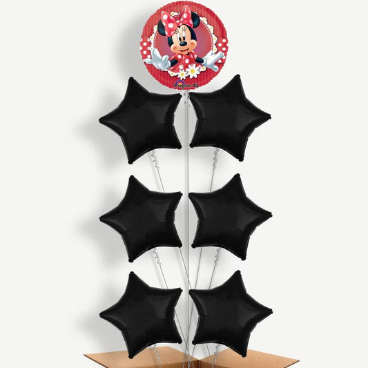 Red Minnie Mouse Balloon Arrangement Inflated with Helium | Party Save Smile