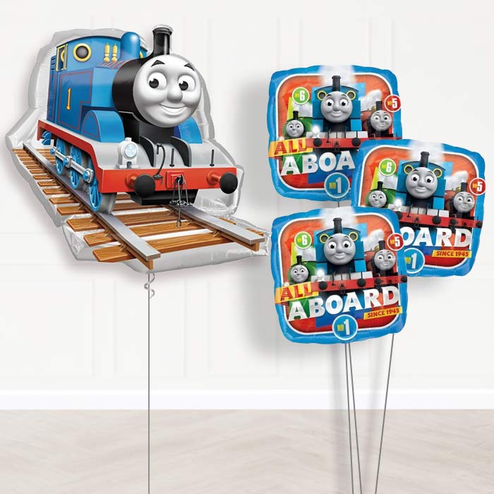 Thomas Helium Balloon Bouquet in a Box - Themed Bouquet | Party Save Smile