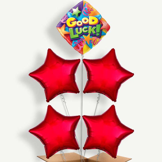Good Luck Diamond Balloon Cluster Inflated with Helium | Party Save Smile