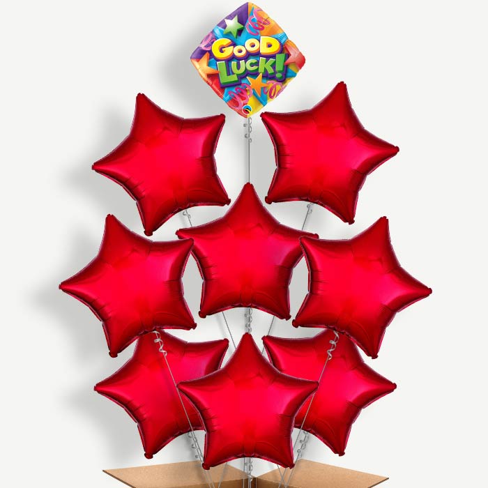 Good Luck Diamond Balloon Bundle Inflated with Helium | Party Save Smile