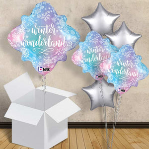 Winter Wonderland Christmas Helium Balloon in a Box