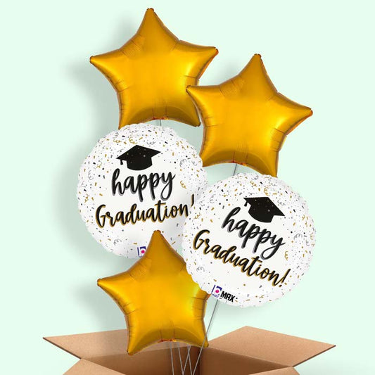 Confetti Happy Graduation Helium Balloon in a Box