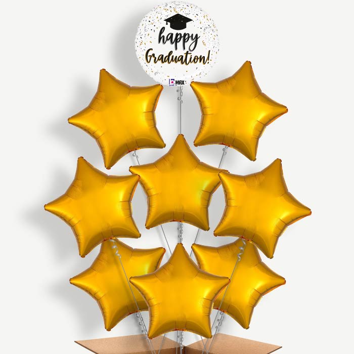 Confetti Happy Graduation Helium Balloon Bundle | Party Save Smile