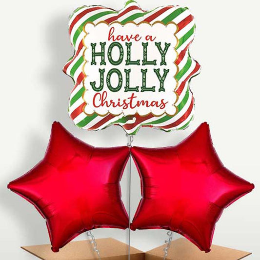 Holly Jolly Christmas Balloons in a Bunch | Party Save Smile
