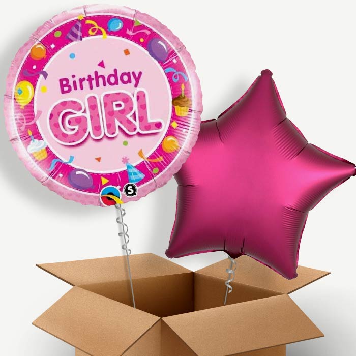 Birthday Girl Celebration Helium Balloon Two | Party Save Smile