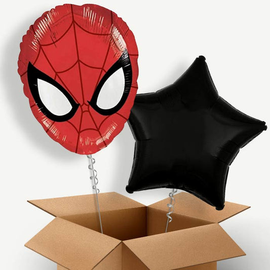Spiderman Head Helium Balloon Couple | Party Save Smile