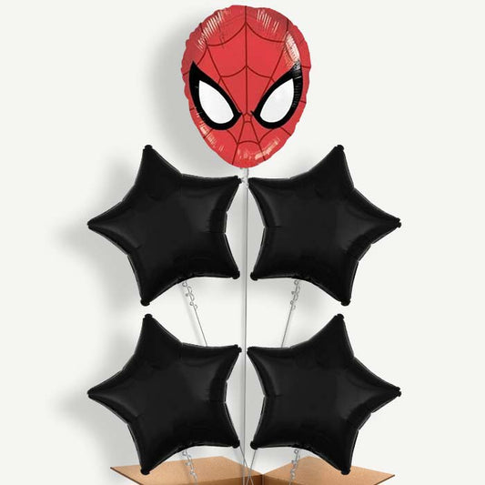 Spiderman Head Helium Balloon Cluster  | Party Save Smile