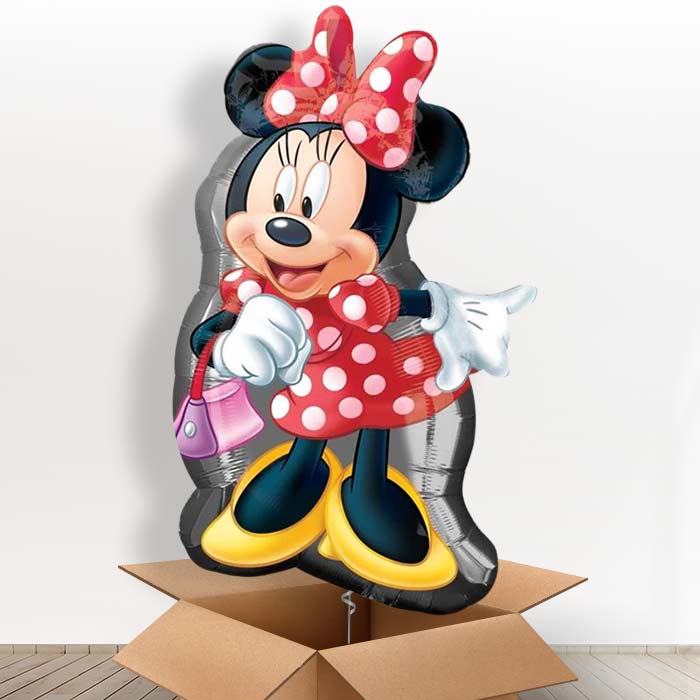 Giant Minnie Mouse Helium Balloon in a Box - Giant Balloon | Party Save Smile