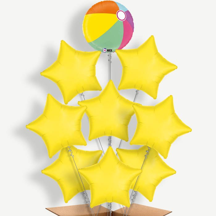 Beach Ball Balloon Bundle Inflated with Helium | Party Save Smile