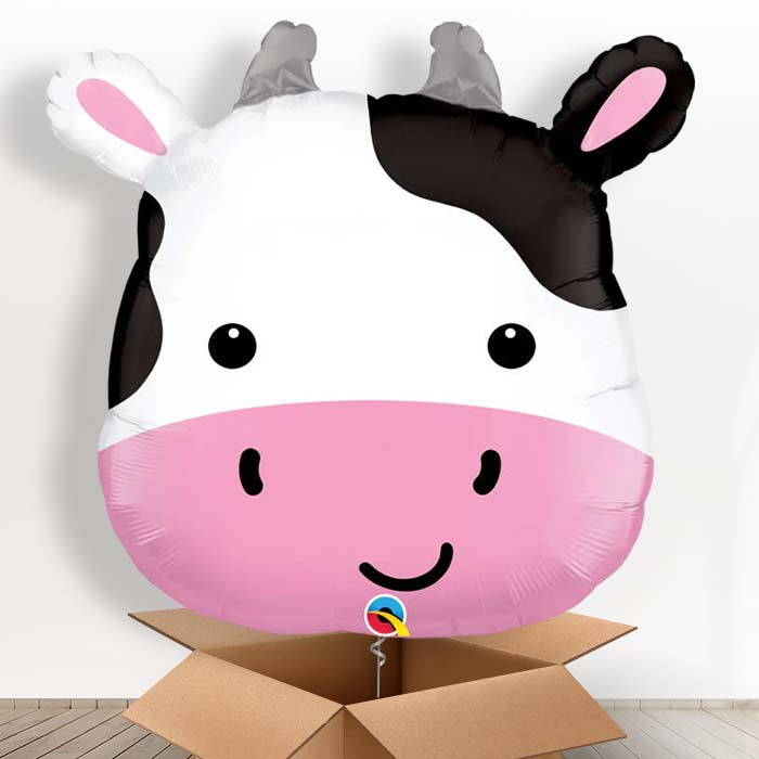 Holstein Cow Helium Balloon In a Box - Giant Balloon | Party Save Smile