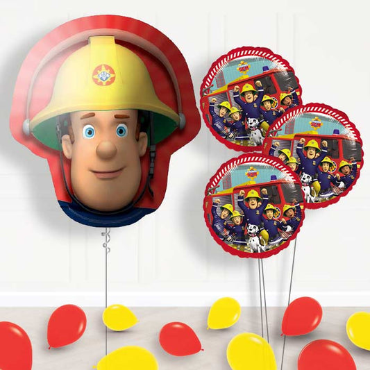 Fireman Sam Balloon Bouquet in a Box