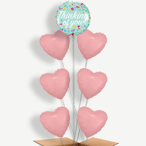 Floral Thinking of You 7 Helium Balloon Arrangement
