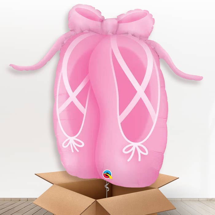 Ballerina Slipper Helium Balloon in a Box - Giant Balloon | Party Save Smile