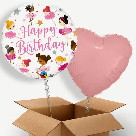 Birthday Ballerina Helium Balloon Two | Party Save Smile