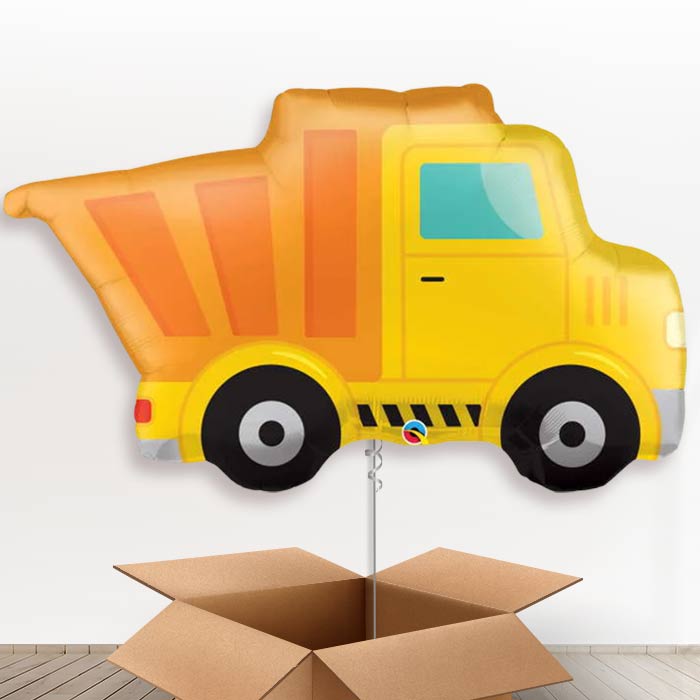 Dump Truck Helium Balloons in a Box - Giant Balloon | Party Save Smile