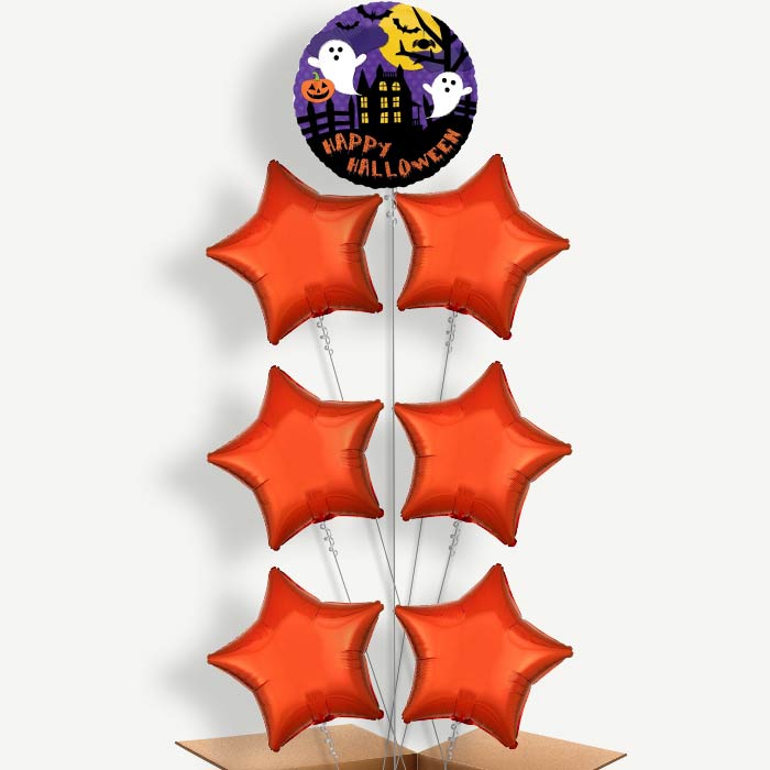 Halloween Bat Balloon Arrangement Inflated with Helium | Party Save Smile