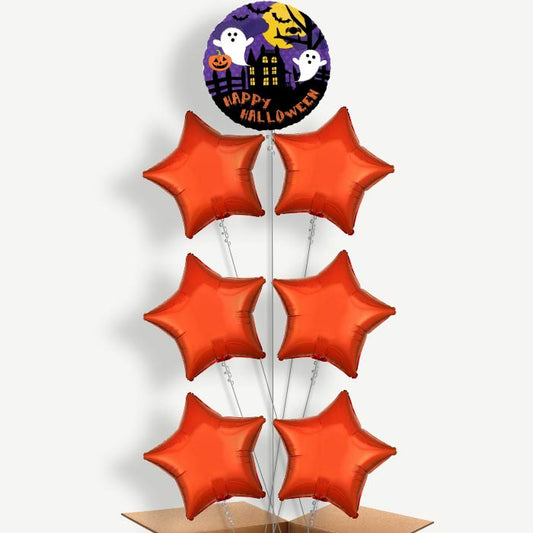 Halloween Bat Balloon Arrangement Inflated with Helium | Party Save Smile