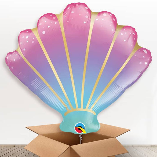 Ombre Seashell Helium Balloons in a Box - Giant Balloon | Party Save Smile