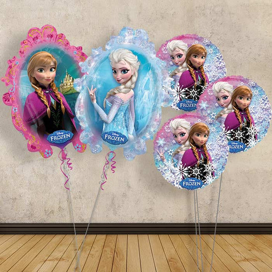 Frozen Anna & Elsa Balloon Bouquet Delivery in a Box - Themed Bouquet | Party Save Smile