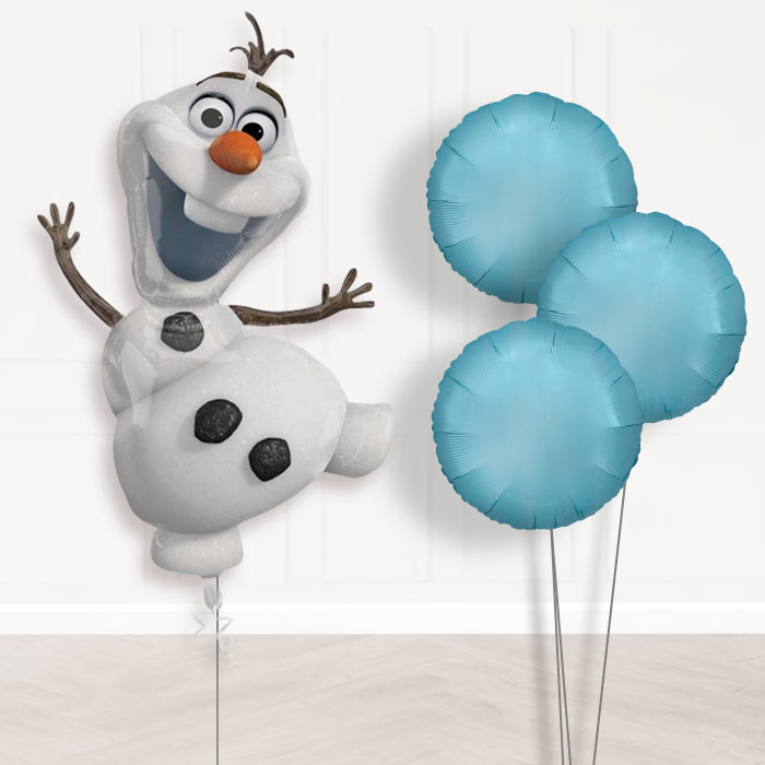 Frozen Olaf Balloon Bouquet in a Box - Plain Bouquet | Party Save Smile