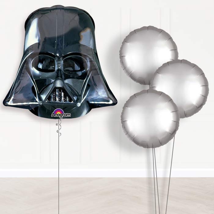 Darth Vader Star Wars Balloon Bouquet in a Box - Plain Bouquet | Party Save Smile