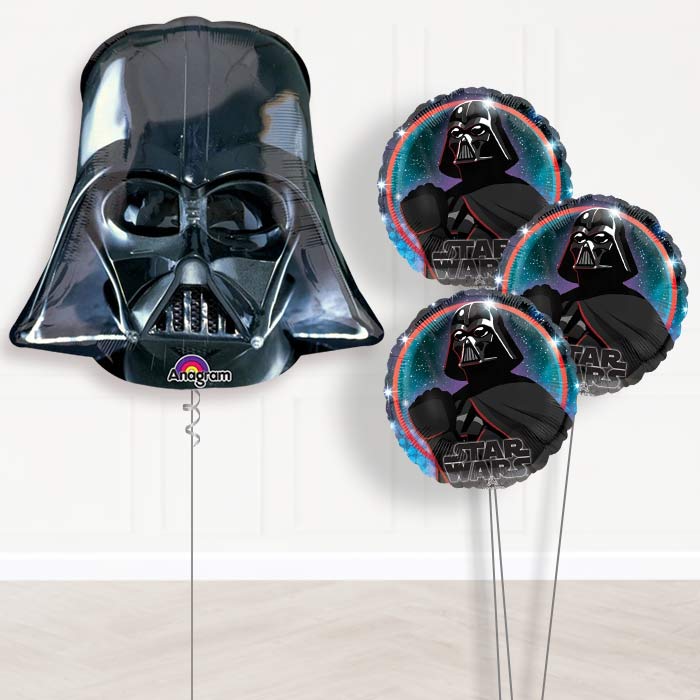 Darth Vader Star Wars Balloon Bouquet in a Box - Themed Bouquet | Party Save Smile