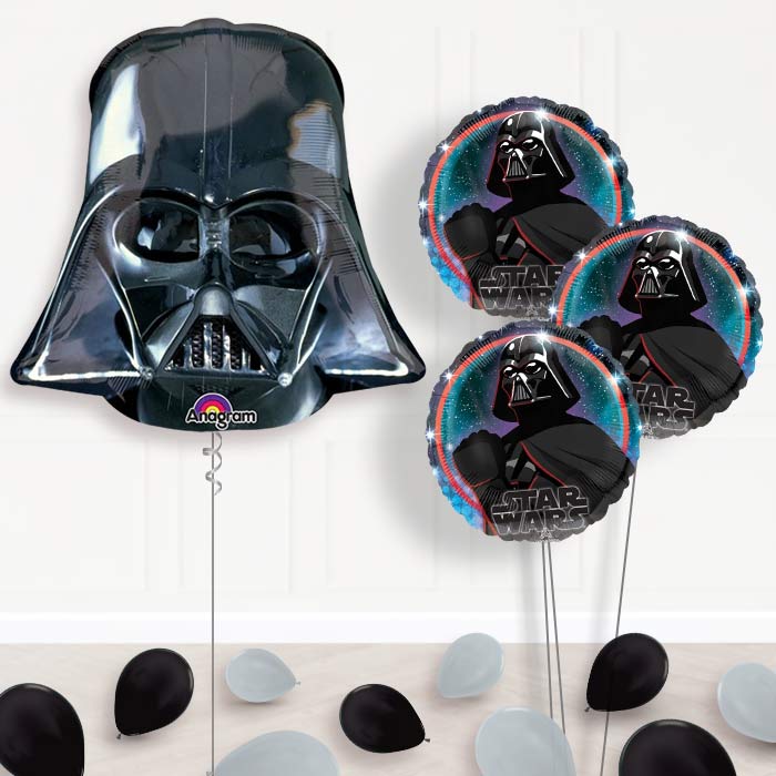 Darth Vader Star Wars Balloon Bouquet in a Box - Themed Bouquet and Latex | Party Save Smile