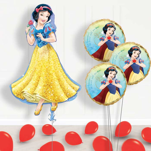 Snow White Balloon Bouquet Delivered Inflated