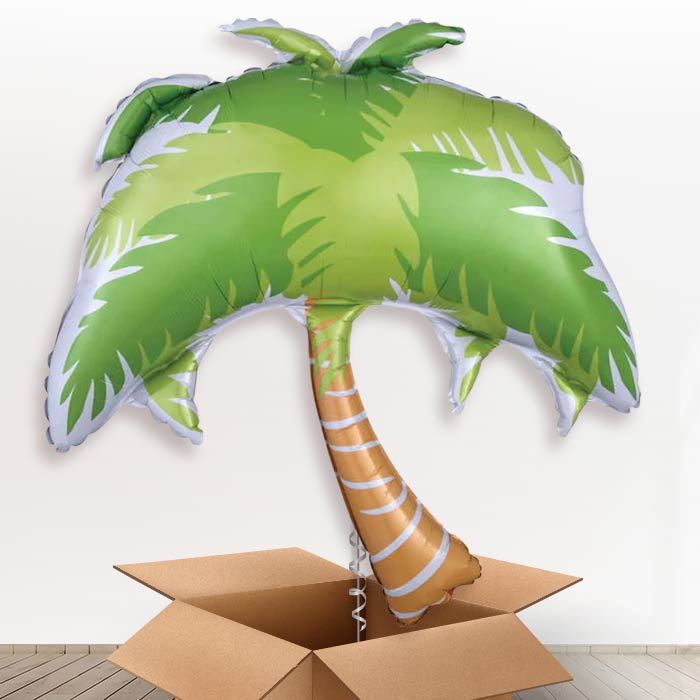 Palm Tree Tropical Helium Balloon in a Box - Giant Balloon | Party Save Smile
