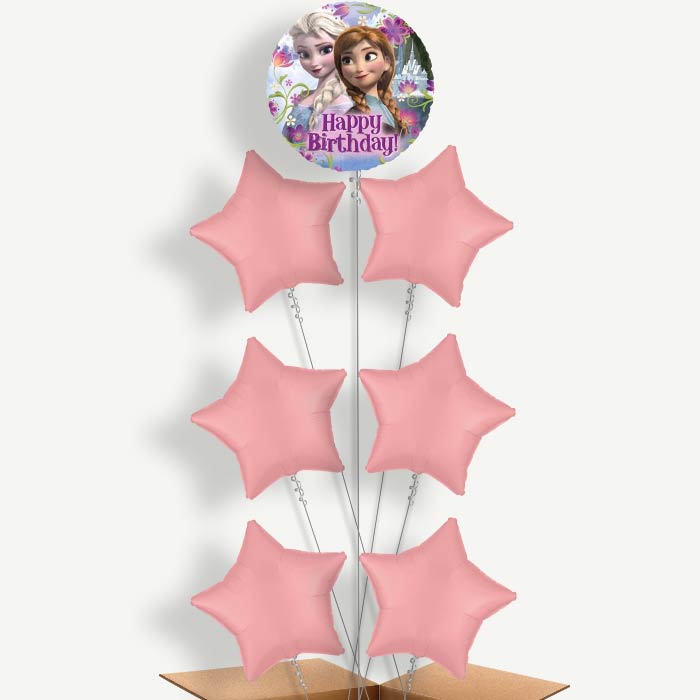 Happy Birthday Frozen Helium Balloon Arrangement | Party Save Smile