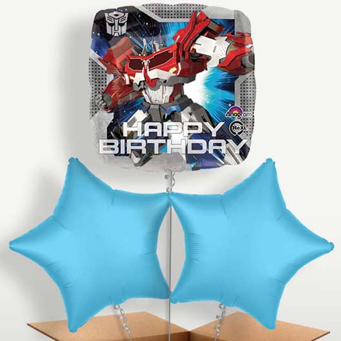 Transformer Happy Birthday Helium Bunch of Balloons | Party Save Smile