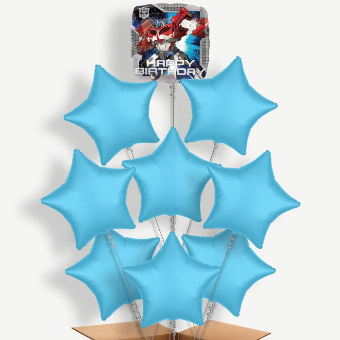Transformer Happy Birthday Helium Balloon Bundle | Party Save Smile
