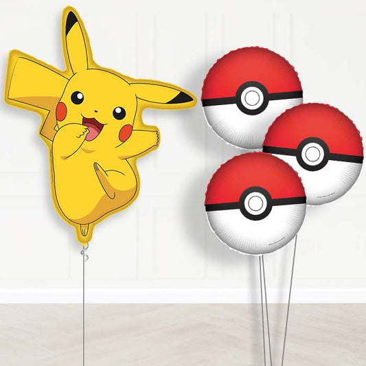 Pikachu Pokemon Balloon Bouquet in a Box Gift