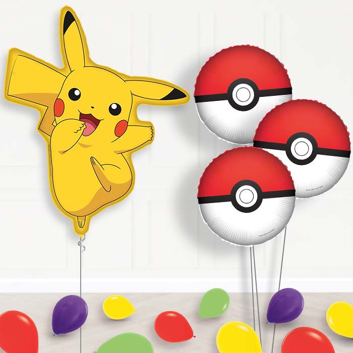Pikachu Pokemon Balloon Bouquet in a Box Gift