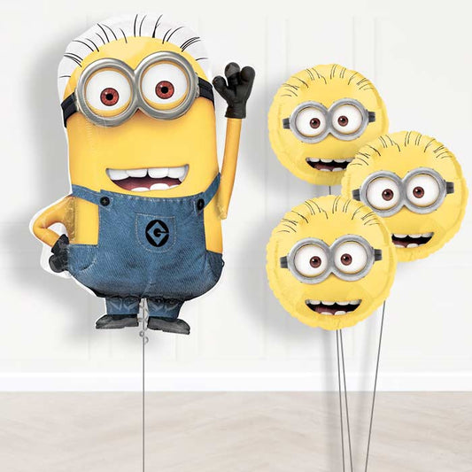 Minion Balloon Bouquet in a Box Gift - Themed Bouquet | Party Save Smile