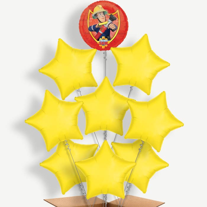Fireman Sam Hose Balloon Bundle Inflated with Helium | Party Save Smile