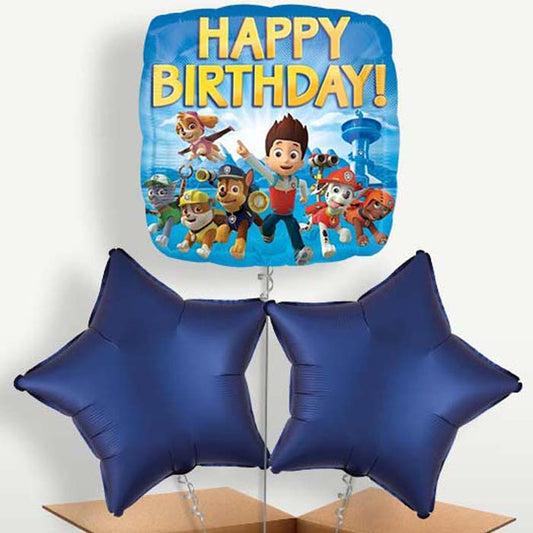 Paw Patrol Birthday Balloon Bunch inflated with Helium | Party Save Smile