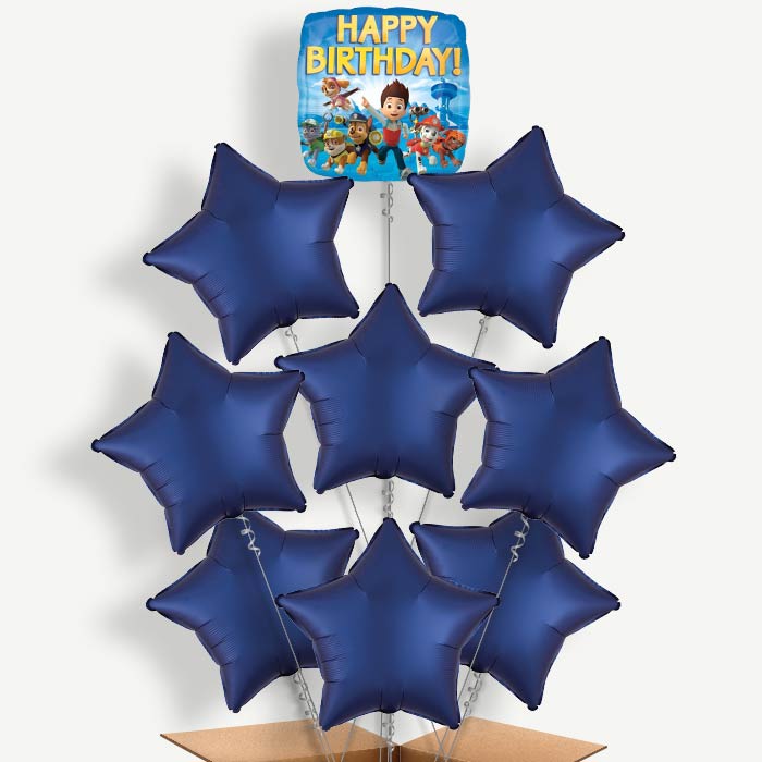 Paw Patrol Birthday Balloon Bundle Inflated with Helium | Party Save Smile