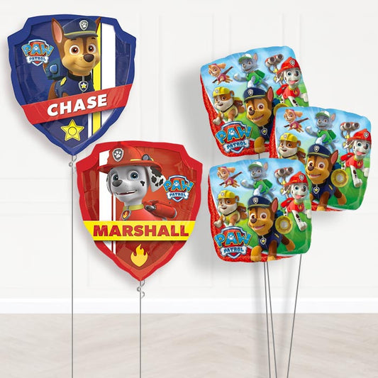 Chase and Marshall Paw Patrol Balloon Bouquet - Themed Bouquet | Party Save Smile