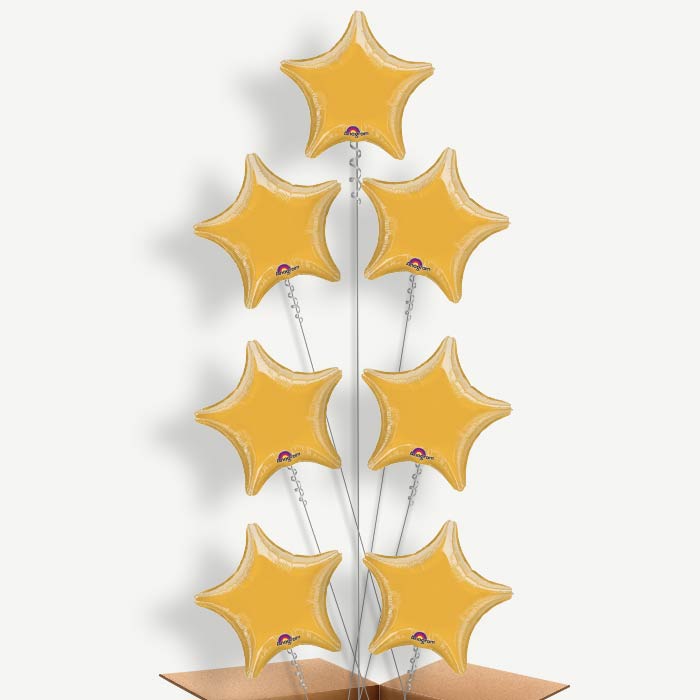 Gold Star Helium Balloon Arrangement | Party Save Smile