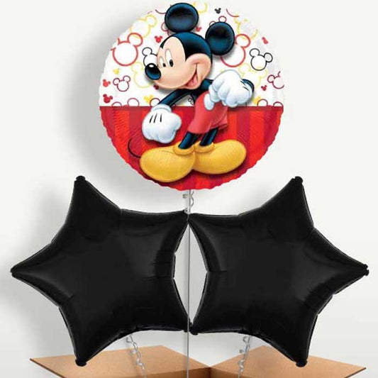 Mickey Mouse Red Bunch of Balloons inflated with Helium | Party Save Smile